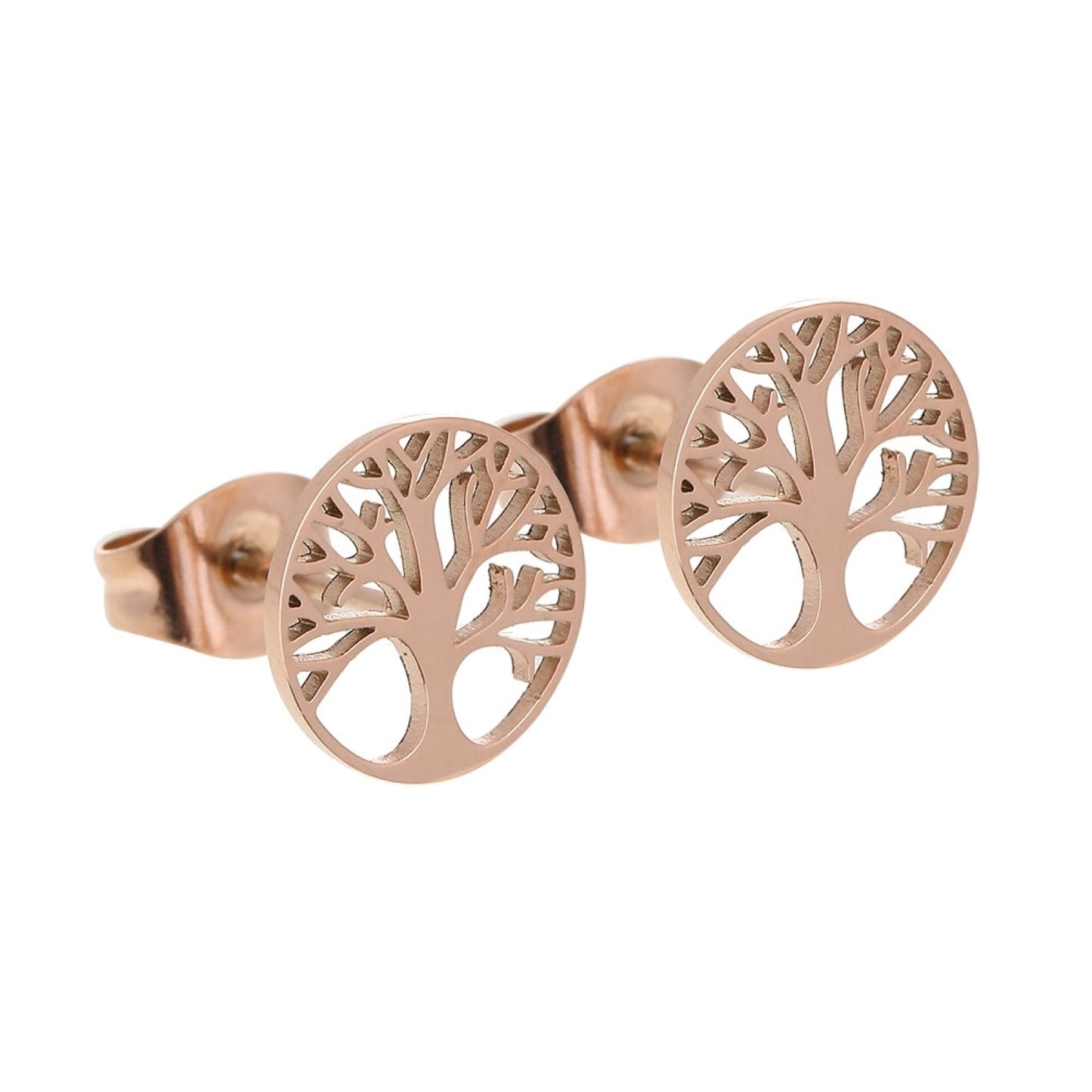 Crystals by HCA-Classic-Oorbellen-Roségoud-Levensboom