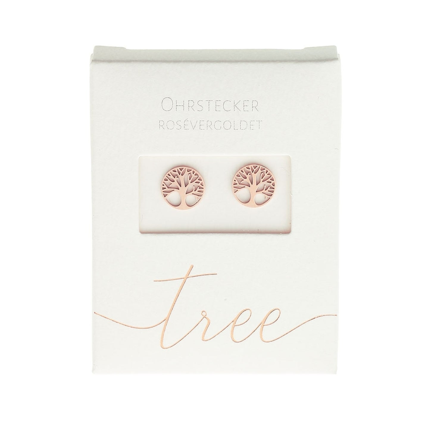Crystals by HCA-Classic-Oorbellen-Roségoud-Levensboom