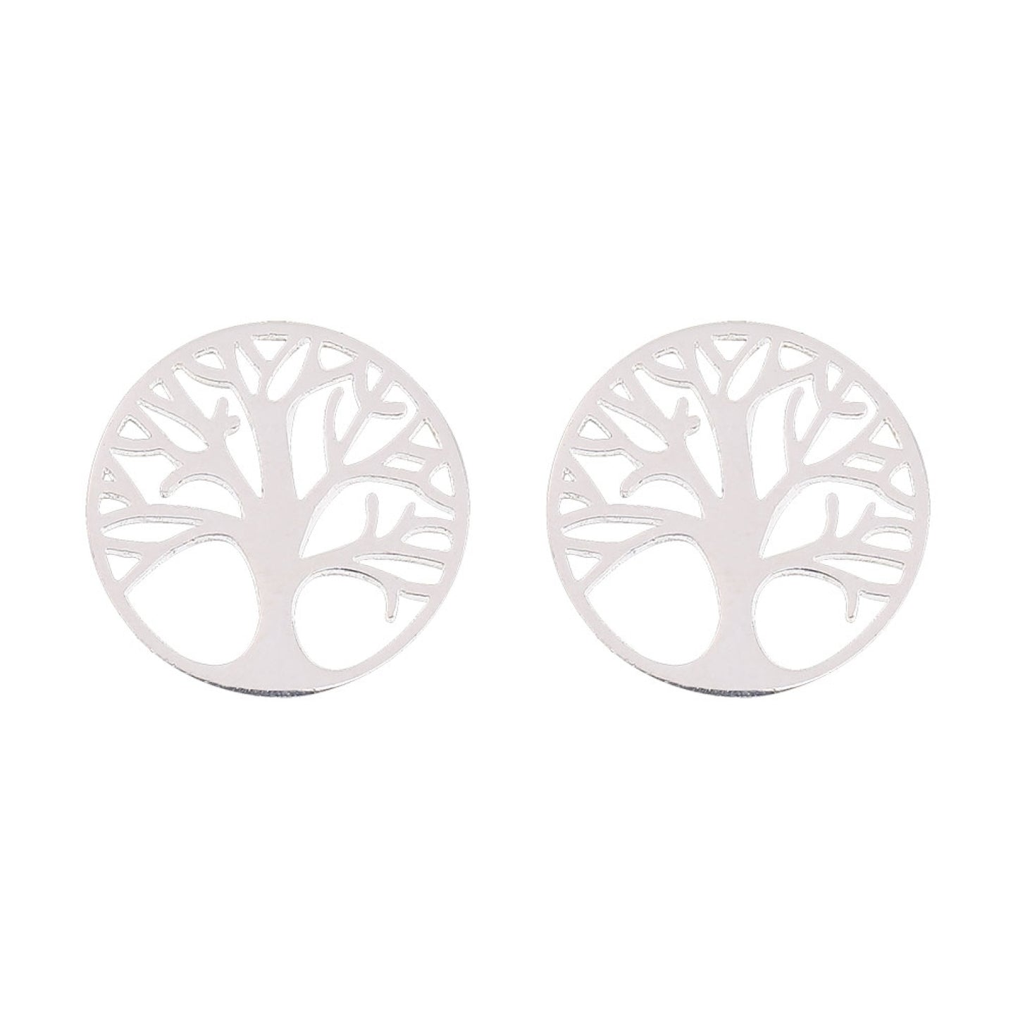 Crystals by HCA-Classic-Oorbellen-Verzilverd-Levensboom