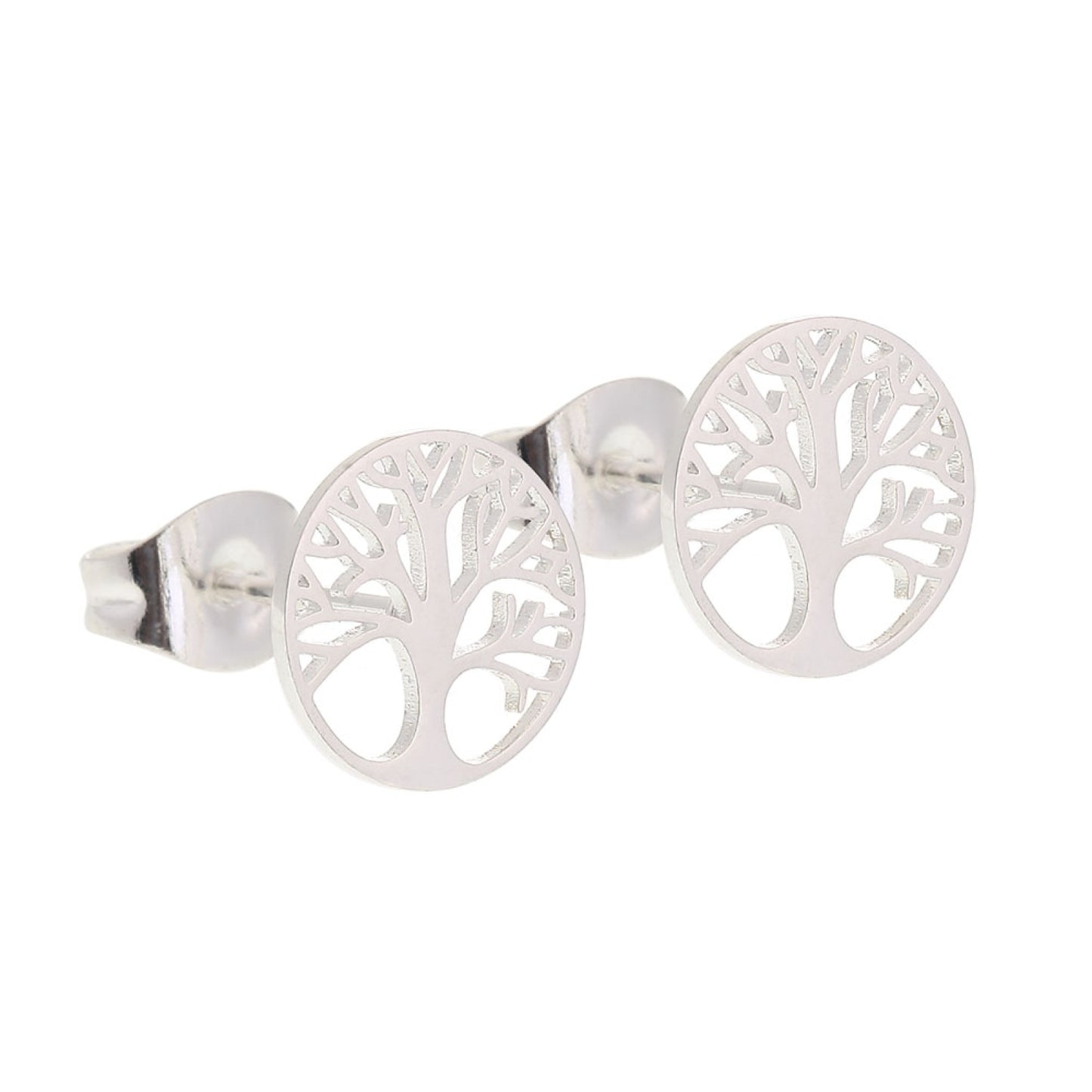 Crystals by HCA-Classic-Oorbellen-Verzilverd-Levensboom