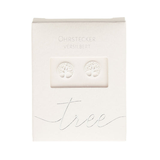 Crystals by HCA-Classic-Oorbellen-Verzilverd-Levensboom