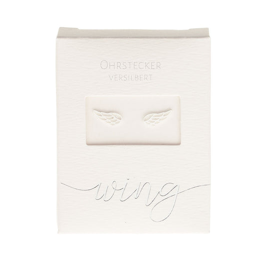 Crystals by HCA-Classic-Oorbellen-Verzilverd-Engelenvleugels